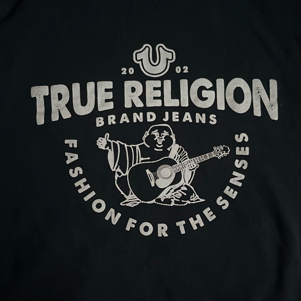 True Religion Black Sweatshirt with Logo